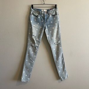 MARC BY MARC JACOBS Lightwash Polka Dot Jeans